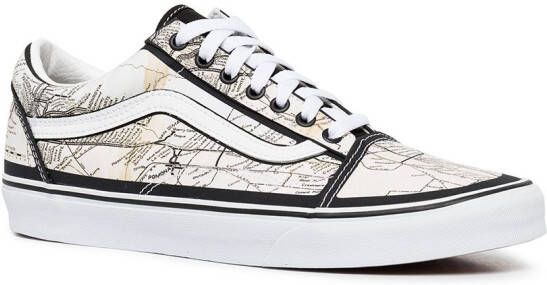Vans Old Skool map-print sneakers White
