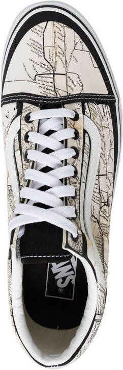 Vans Old Skool map-print sneakers White
