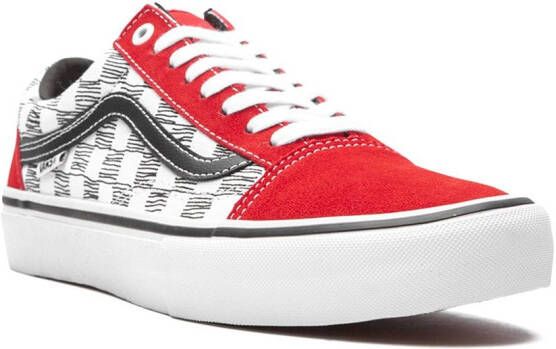 Vans Old Skool Pro "Sketched Checkerboard" sneakers Red