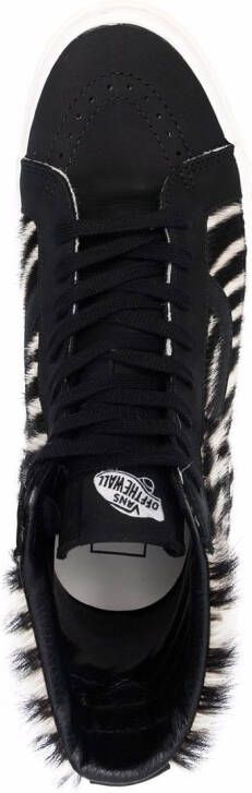 Vans SK8-HI 38 zebra-print sneakers Black