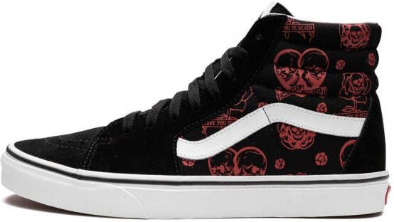 Vans Sk8 Hi "Love You To Death" sneakers Black