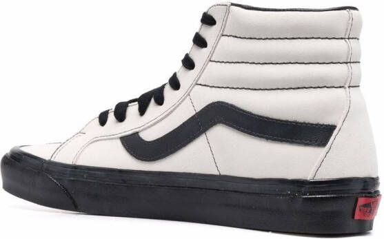 Vans Sk8-Hi suede panelled sneakers White