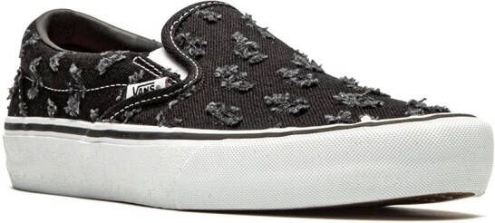 Vans x Supreme Slip-On Pro "Black Hole Punch Denim" sneakers