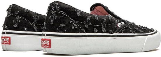 Vans x Supreme Slip-On Pro "Black Hole Punch Denim" sneakers