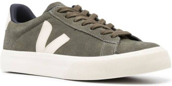 VEJA Campo suede low-top sneakers Green