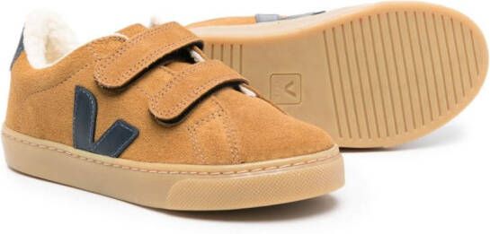 VEJA Kids Esplar leather sneakers Brown