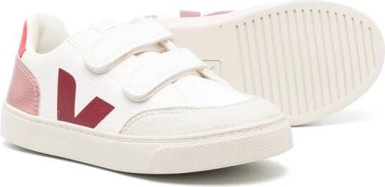 VEJA Kids Esplar leather touch-strap sneakers White