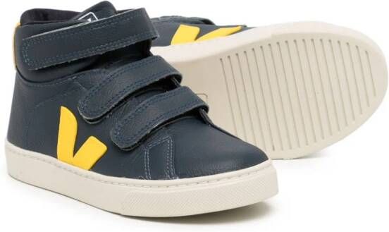 VEJA Kids Esplar Mid touch-strap sneakers Blue