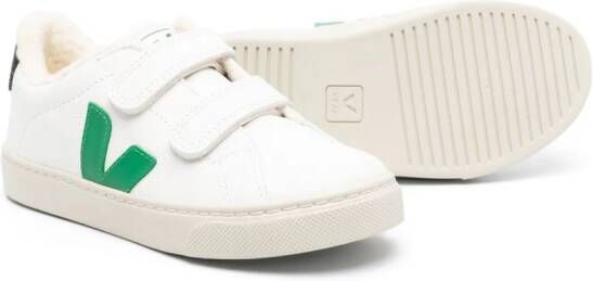VEJA Kids Esplarr touch-strap sneakers White