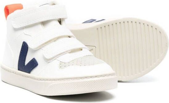 VEJA Kids touch-strap logo sneakers White