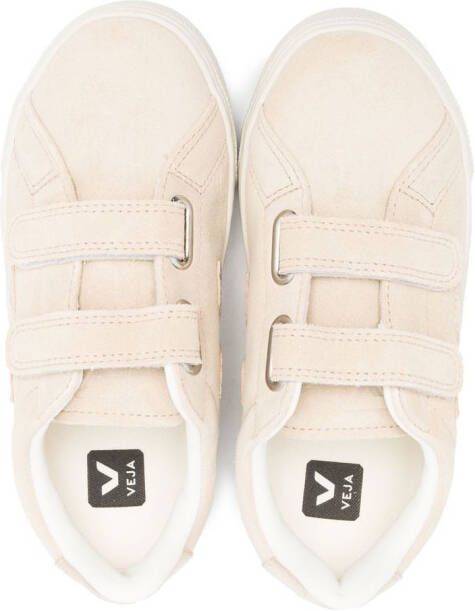 VEJA Kids touch-strap low-top sneakers Neutrals