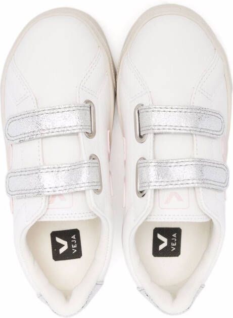 VEJA Kids touch-strap low-top trainers White