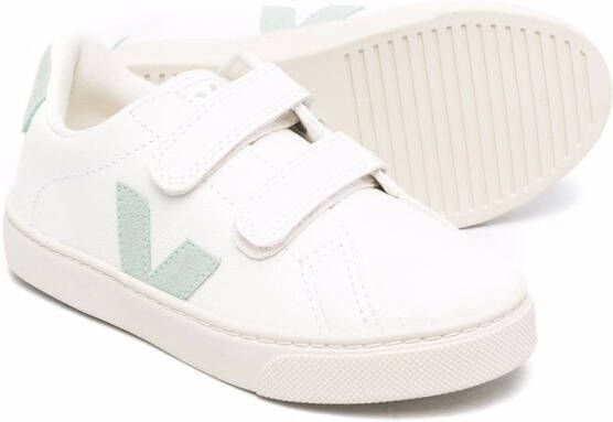 VEJA Kids touch-strap low-top trainers White