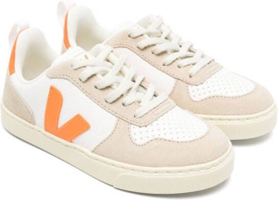 VEJA Kids V-10 lace-up sneakers White