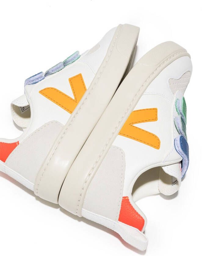 VEJA Kids V-10 touch-strap sneakers White