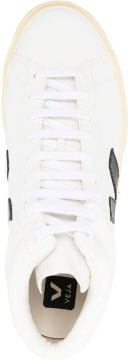 VEJA logo-patch hi-top sneakers White