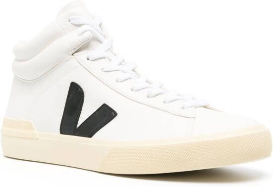 VEJA logo-patch high-top sneakers White