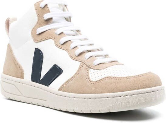VEJA logo-patch high-top sneakers White