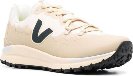 VEJA mountain-panelled low-top sneakers Neutrals