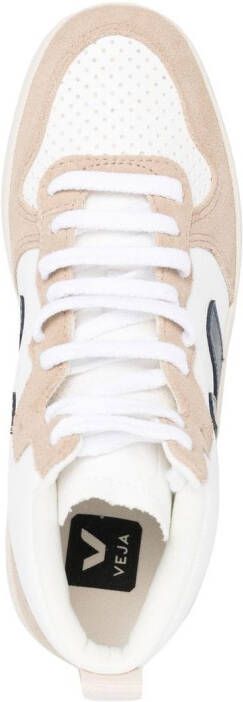 VEJA panelled high-top sneakers White