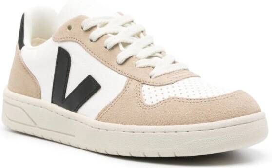 VEJA V-10 ChromeFree leather sneakers White