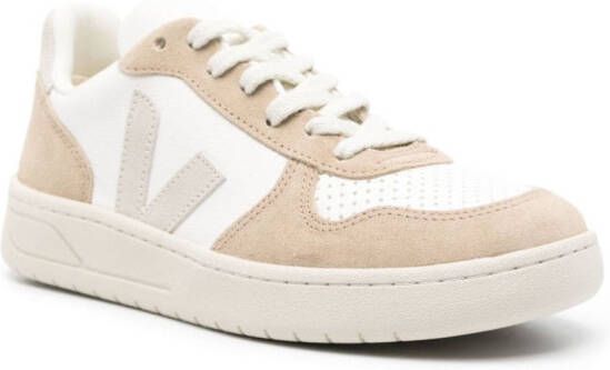VEJA V-10 ChromeFree leather sneakers White