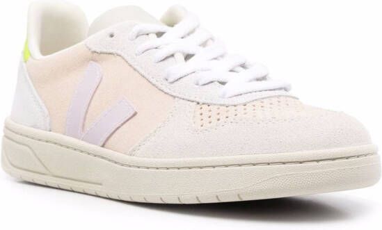 VEJA V-10 colour-block sneakers Grey
