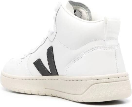 VEJA V-10 high-top leather sneakers White