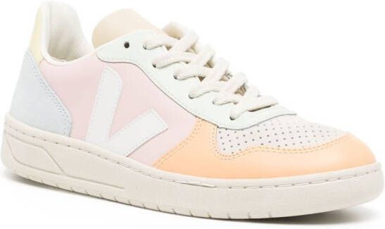 VEJA V-10 low-top leather sneakers Multicolour