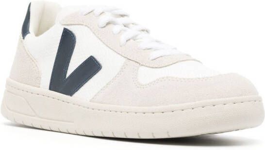 VEJA V-10 panelled lace-up sneakers White