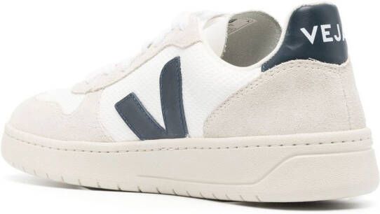 VEJA V-10 panelled lace-up sneakers White