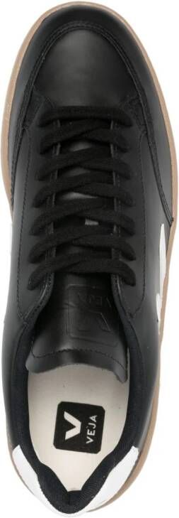 VEJA V-12 leather sneakers Black