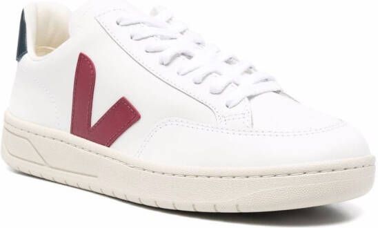 VEJA V-12 panelled lace-up sneakers White