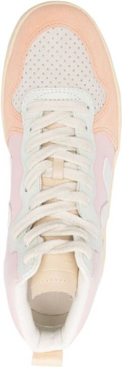VEJA V-15 leather sneakers Pink