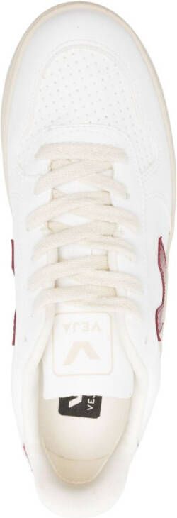 VEJA V10 lace-up leather sneakers White