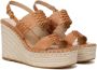 Veronica Beard Riya wedge sandals Brown - Thumbnail 4