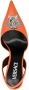 Versace La Medusa 110mm slingback pumps Orange - Thumbnail 4
