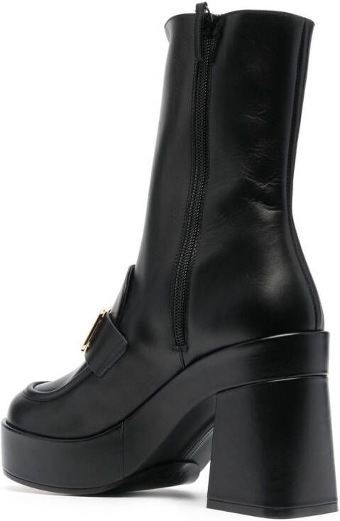 Versace 110mm Medusa buckle boots Black