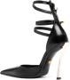 Versace 120mm pointed-toe leather sandals Black - Thumbnail 3