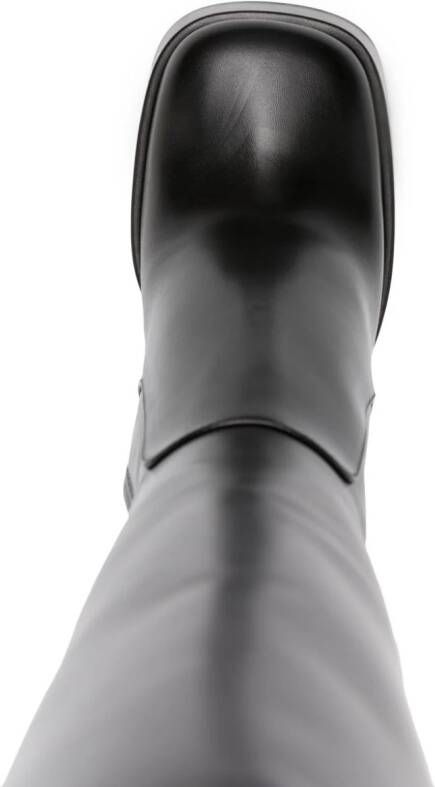 Versace Aevitas 125mm leather platform boots Black