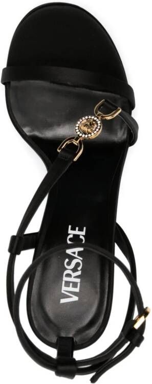 Versace 125mm Medusa stiletto sandals Black