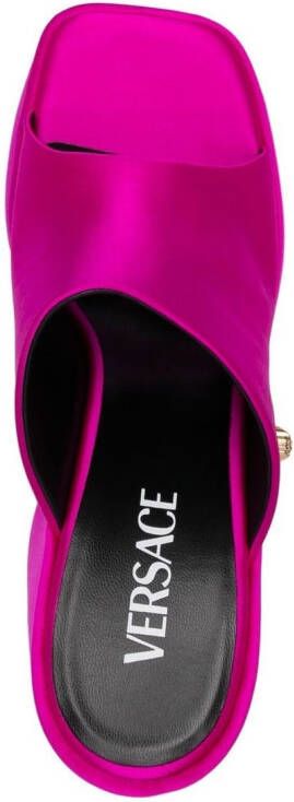 Versace 160mm platform wedge heels Pink