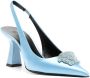 Versace 80mm slingback crystal embellished pumps Blue - Thumbnail 2