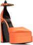 Versace Aevitas 110mm platform pumps Orange - Thumbnail 2