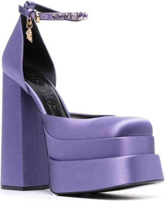 Versace Aevitas 160mm platform Medusa-charm pumps Purple