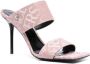 Versace Allover 95mm jacquard mules Pink - Thumbnail 2