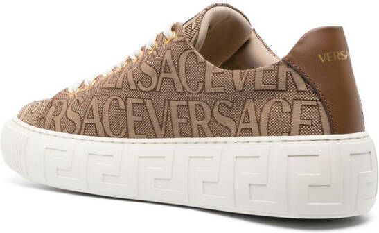 Versace Allover Greca sneakers Brown