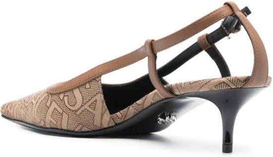 Versace Allover-jacquard 65mm pumps Brown