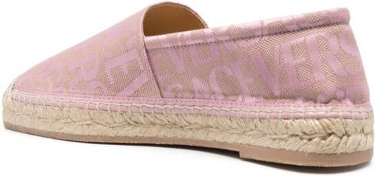 Versace Allover leather espadrilles Pink