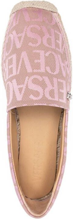 Versace Allover leather espadrilles Pink